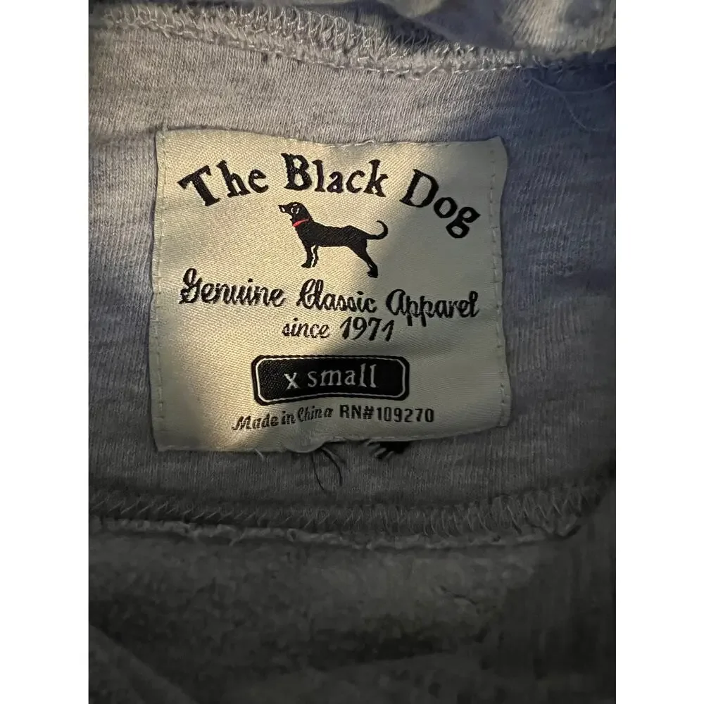 The Black Dog Women's Classic Pullover Hoodie Long Sleeve Heather Gray Size XS